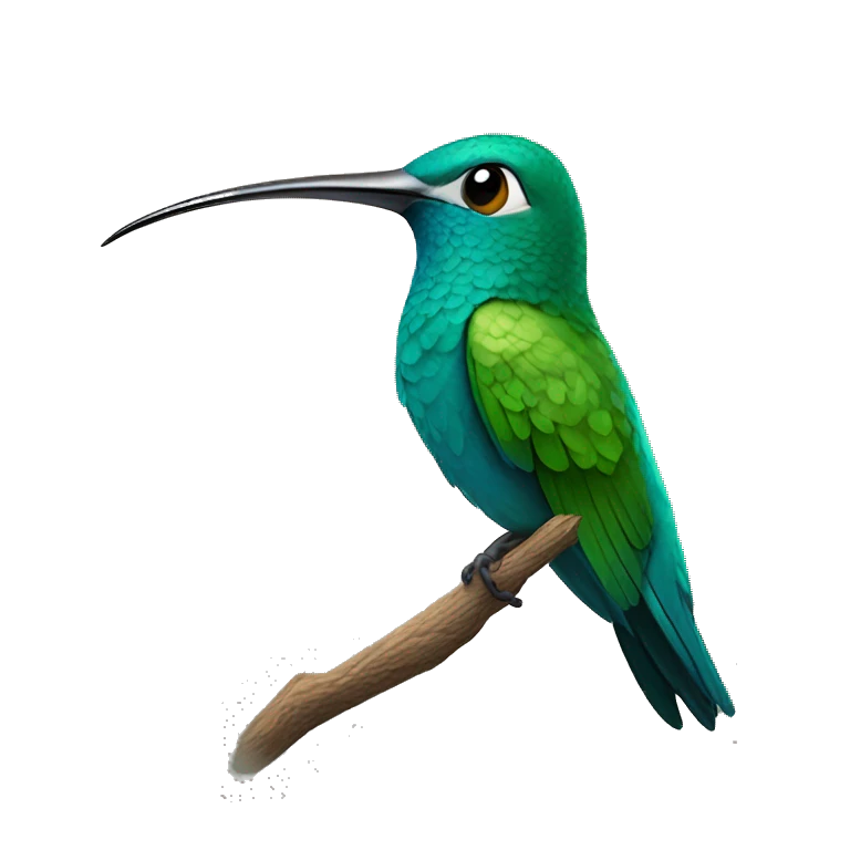 Colibrí tem de se mover de um lado ao ououtououtro emoji