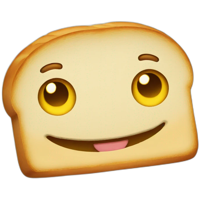 smiling bread emoji