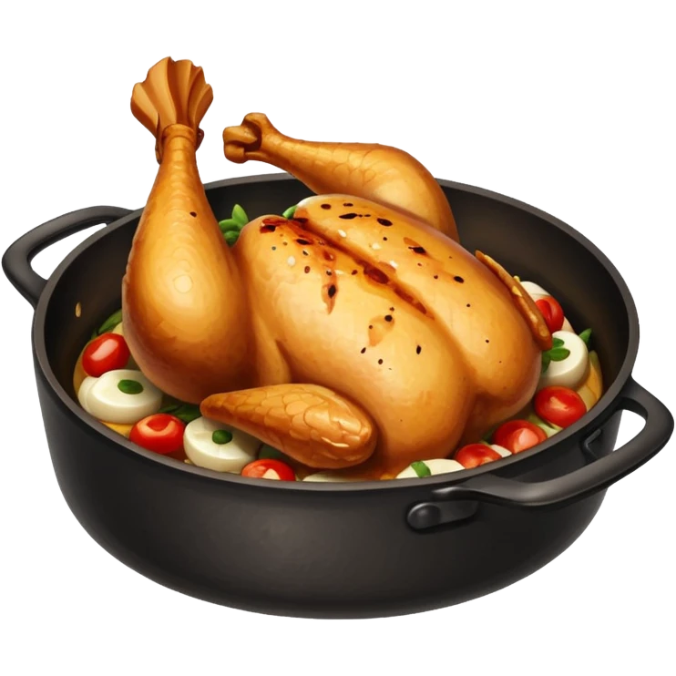 burned chicken dish emoji