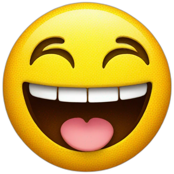 Smiley face with dimples emoji
