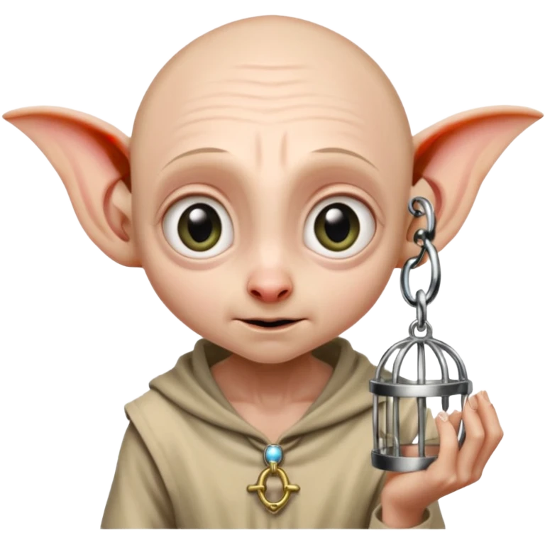 Dobby the house elf in bdsm  chastity cage emoji