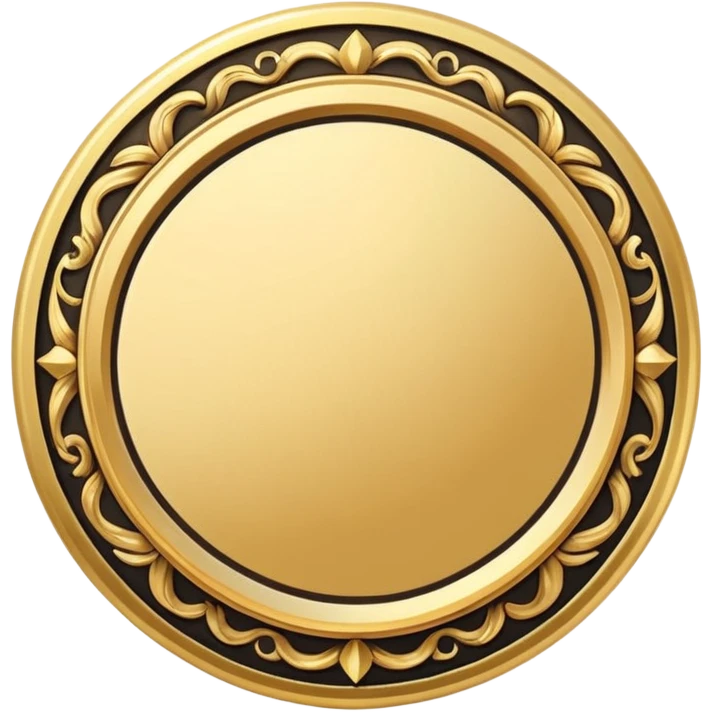 circular achievement style badge border for brand loyalist featuring blank space in the middle emoji