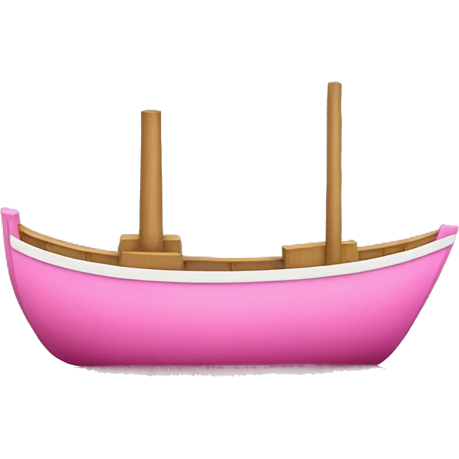 pink boat emoji