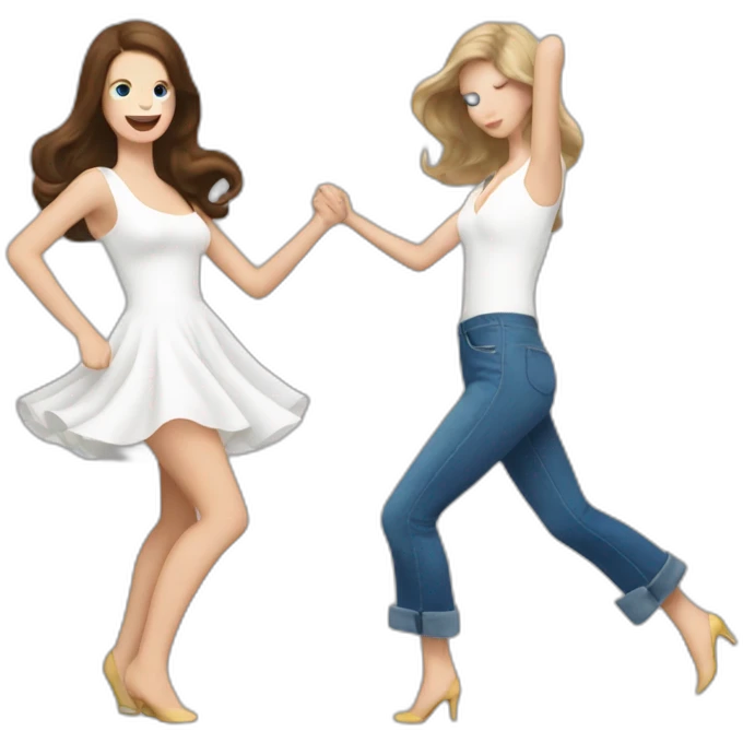 Lana del Rey & Taylor swift dancing emoji