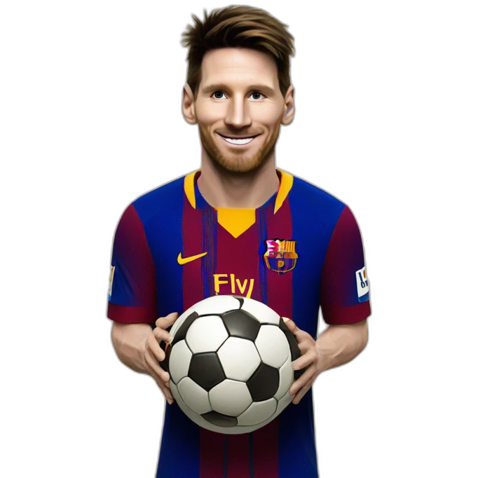 Messi avec 8 ballon d’or emoji