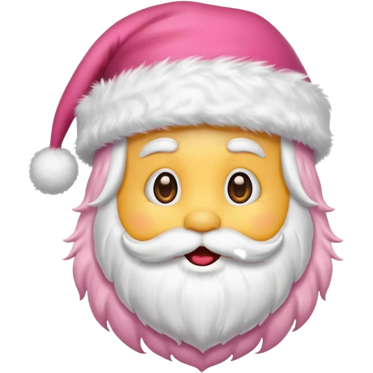 Santa hat pink emoji  emoji