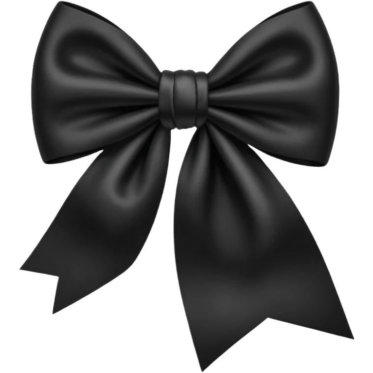 Black bow emoji