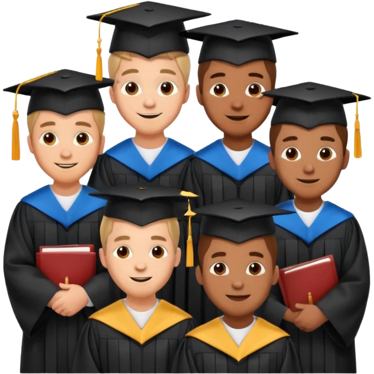 graduated men emoji
