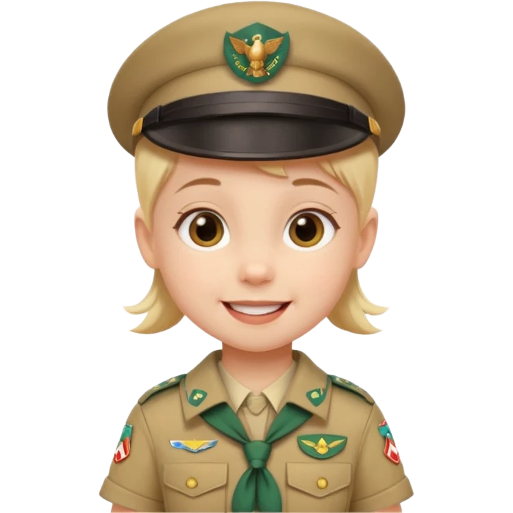 very small baby scout girl emoji