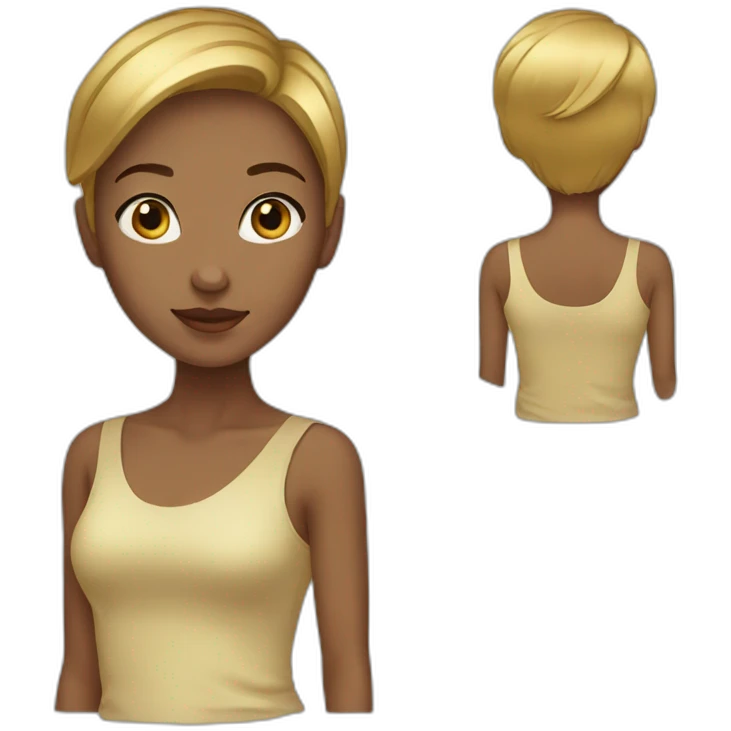 girl-gold-shorthair emoji