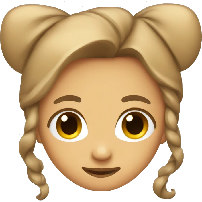 Tan bow emoji