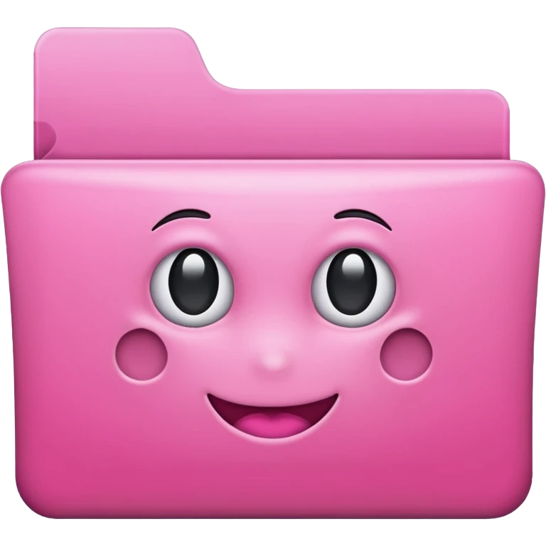 simple pink folder emoji