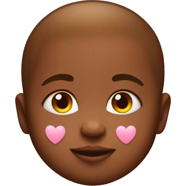 Baby emoji with hearts on face emoji