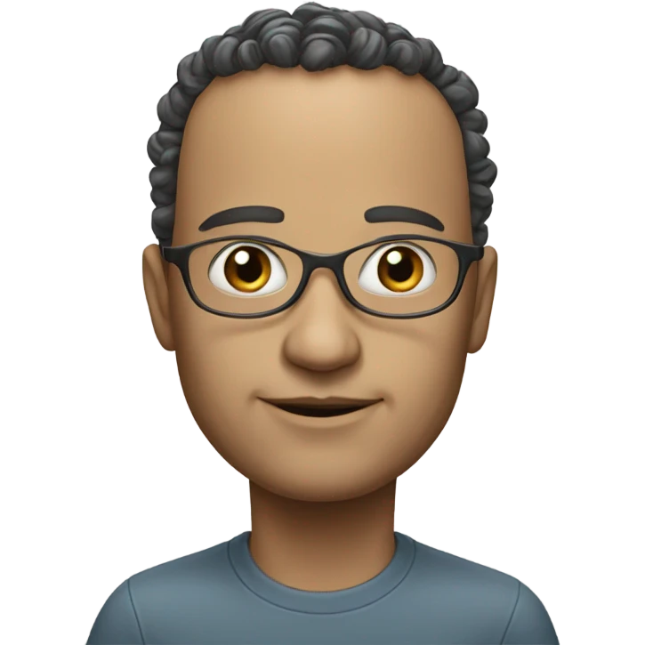 Artificial intelligence caricature  emoji