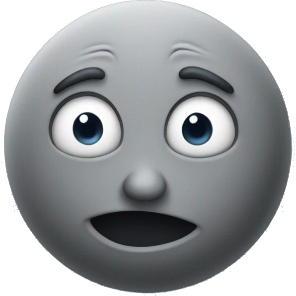 Sarcastic moon emoji