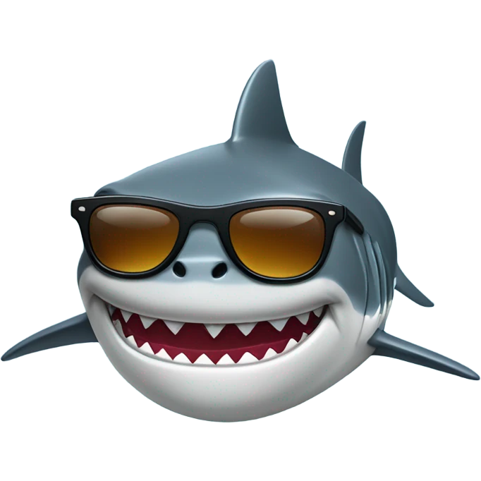 shark with sunglasses  emoji