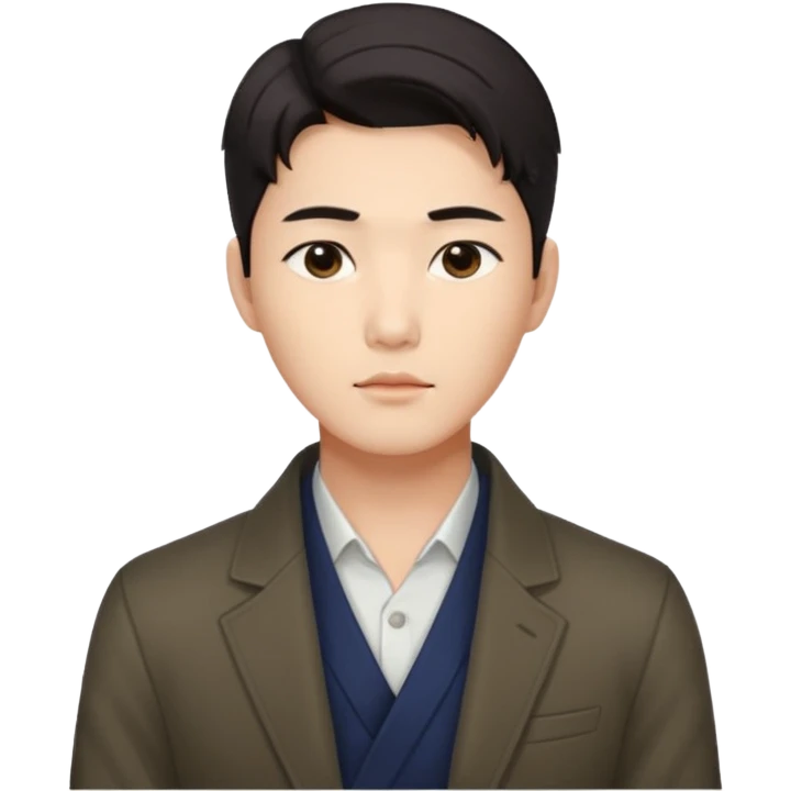 Create a handsome korean men  emoji