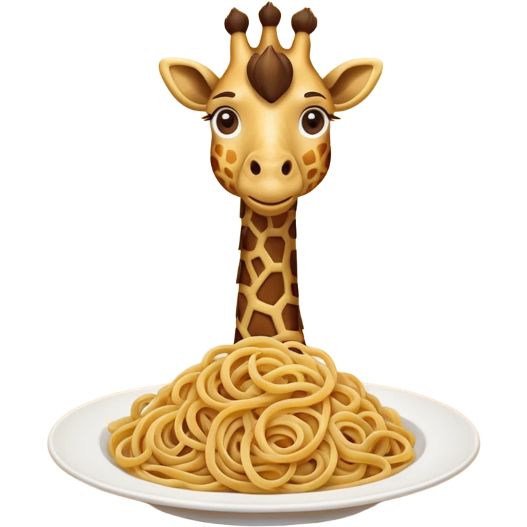 Spaghetti giraffe emoji