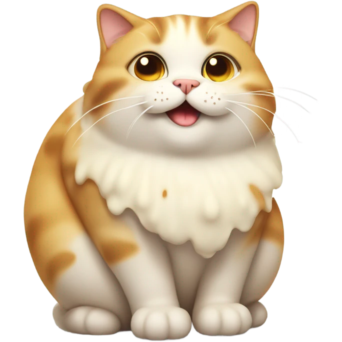 Cheesy cat emoji
