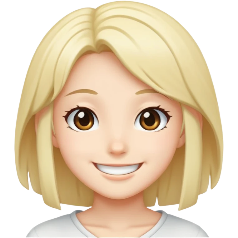 an anime character pleasing himself emoji