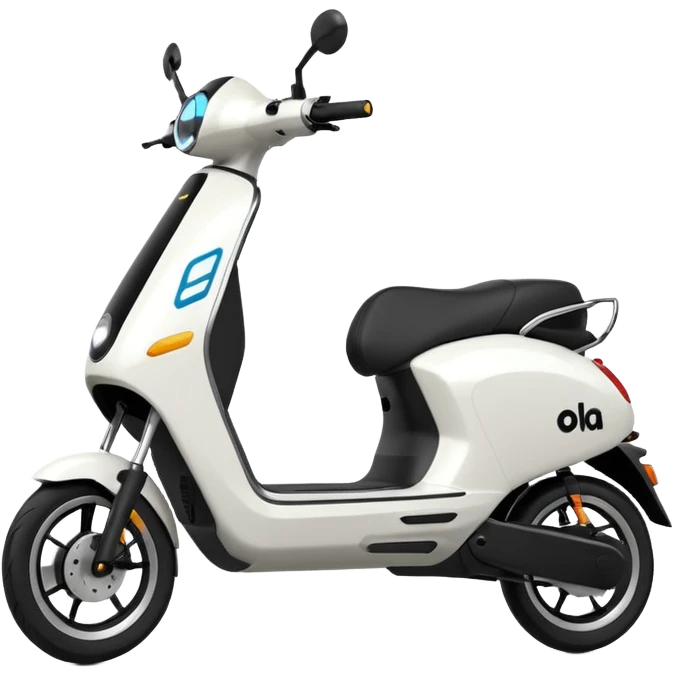Make a emoji of a electric scooter white and black colour named ola emoji