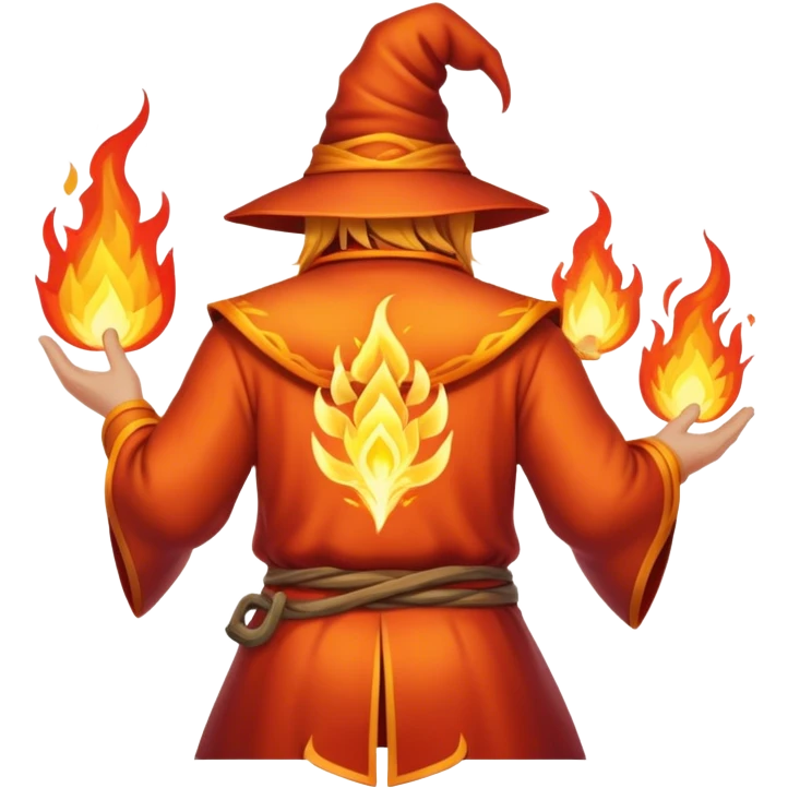 fire wizard's back emoji