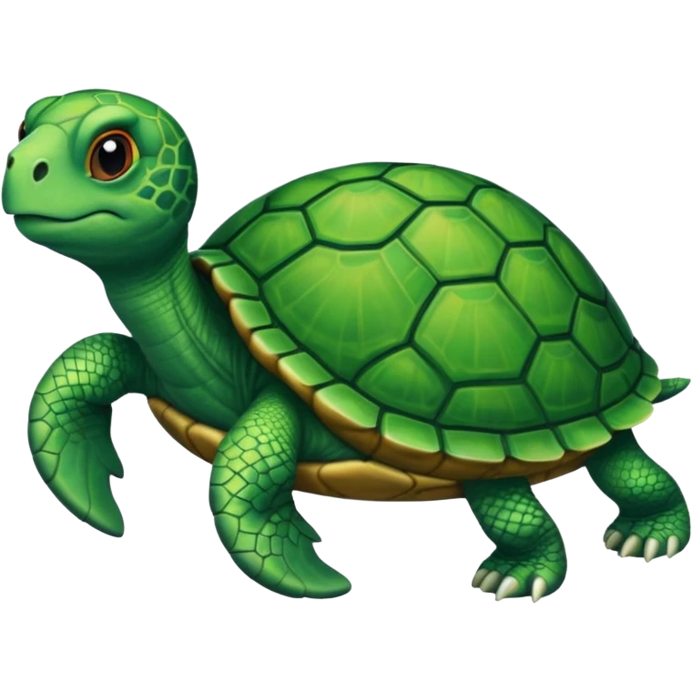 A leg combined with a turtle emoji