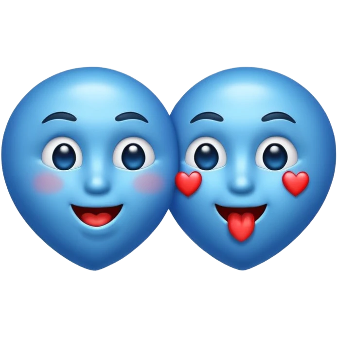 Generadme q el emoji esté 😘 en vez del corazón rojo sea este corazón 🩵 emoji