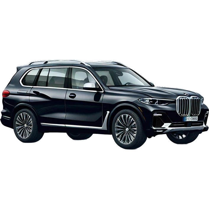 Black BMW x7 snowy emoji