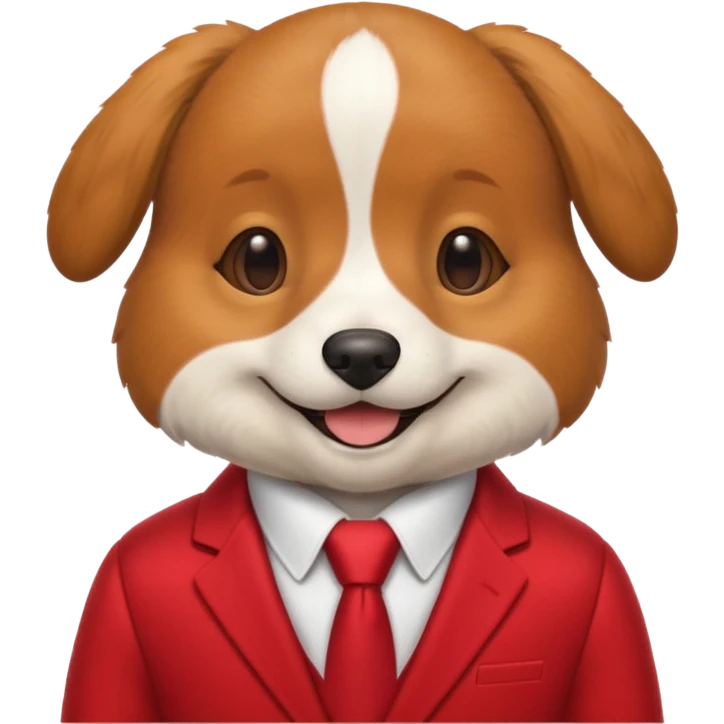 dog with red suit emoji
