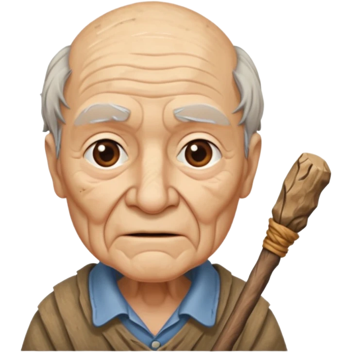 old people stick emoji