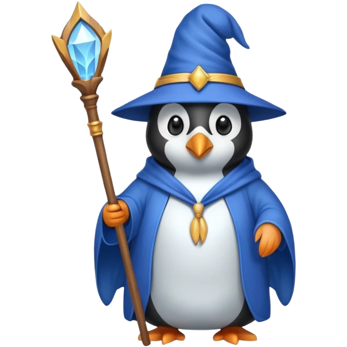 Penguin Wizard emoji
