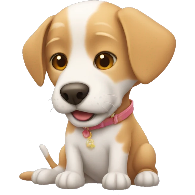 Cat kissing dog  emoji