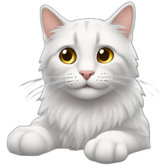 Sully abrazando un gato emoji