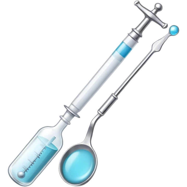 Syringe and table spoon emoji