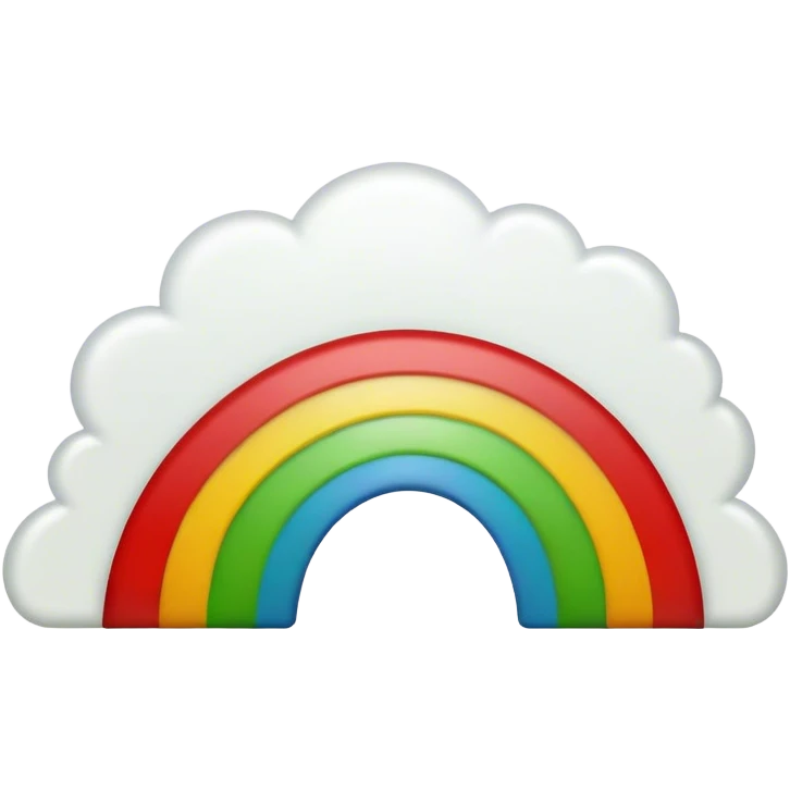 green red and white rainbow emoji