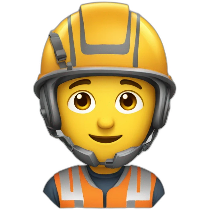ingeniero con casco emoji
