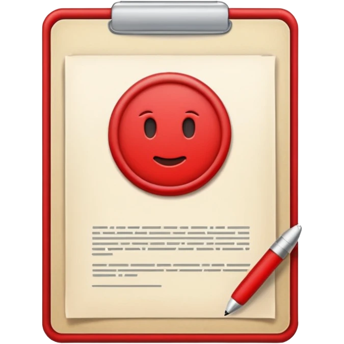 solo un documento con un simbolo de denegado emoji