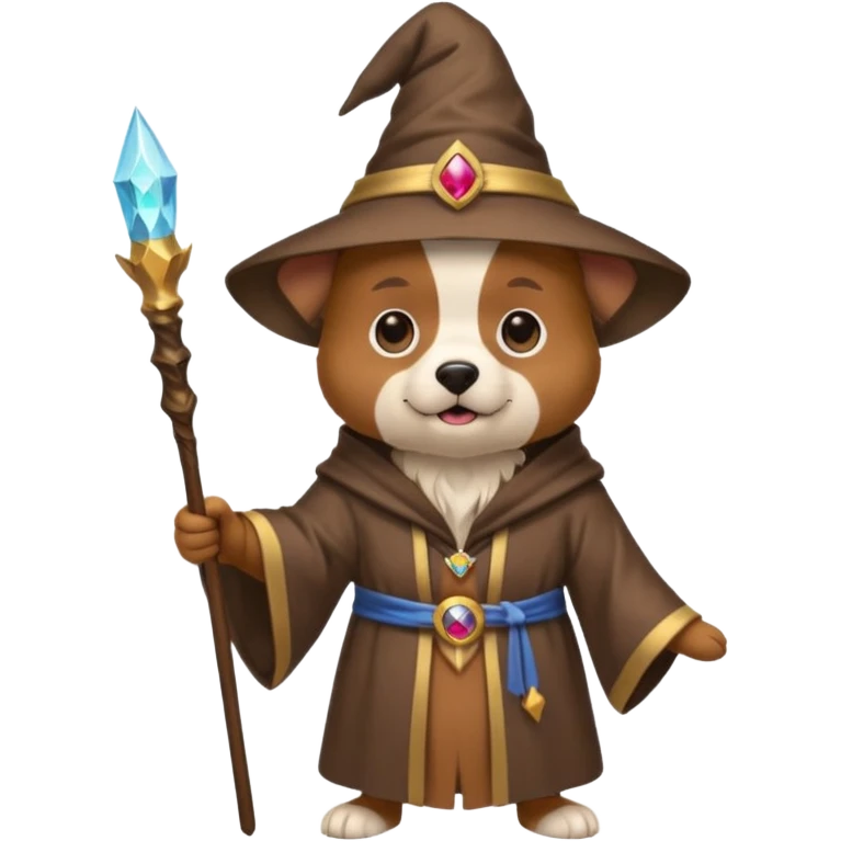 Dog wizard emoji