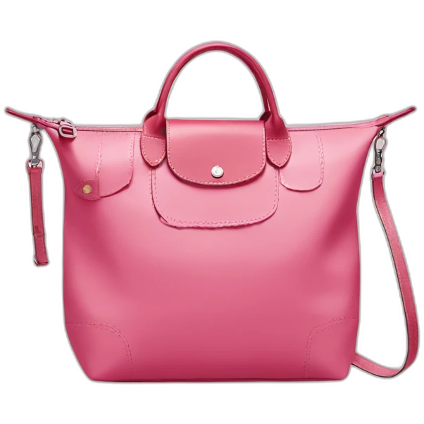 Longchamp pink bag emoji