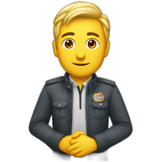 Бухгалтер сидит за компьютером emoji