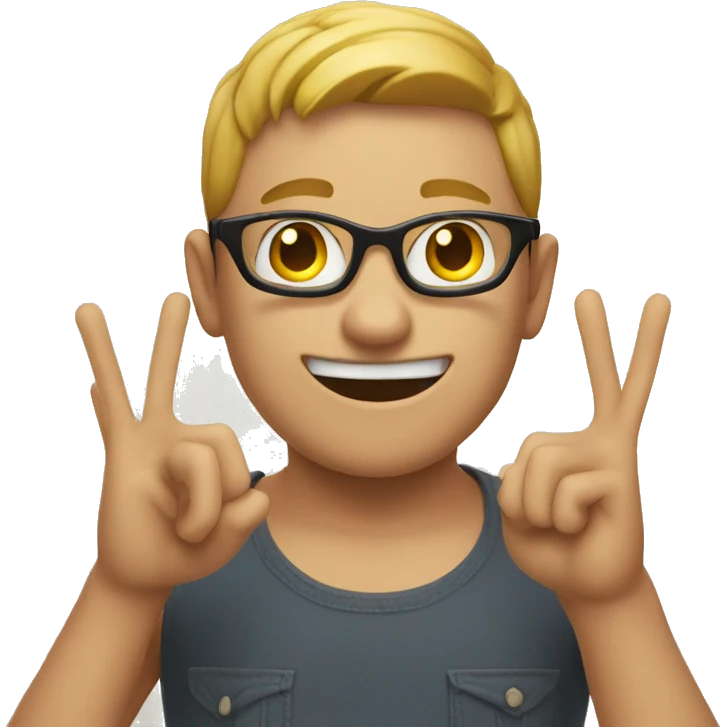 Cool emoji hoping up the okay sign emoji