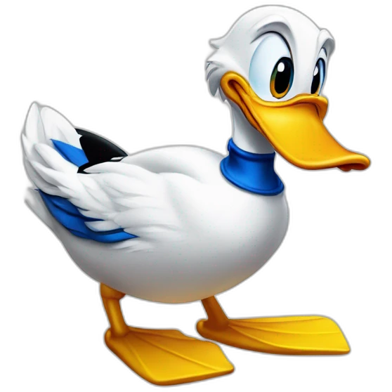 Donald Duck qui rigole emoji
