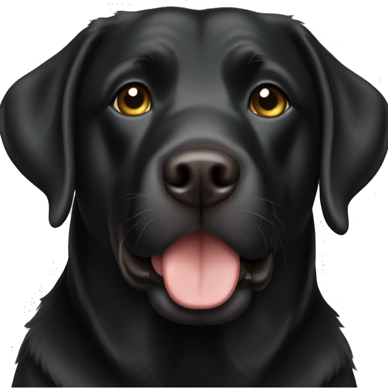 Black labrador retriever emoji