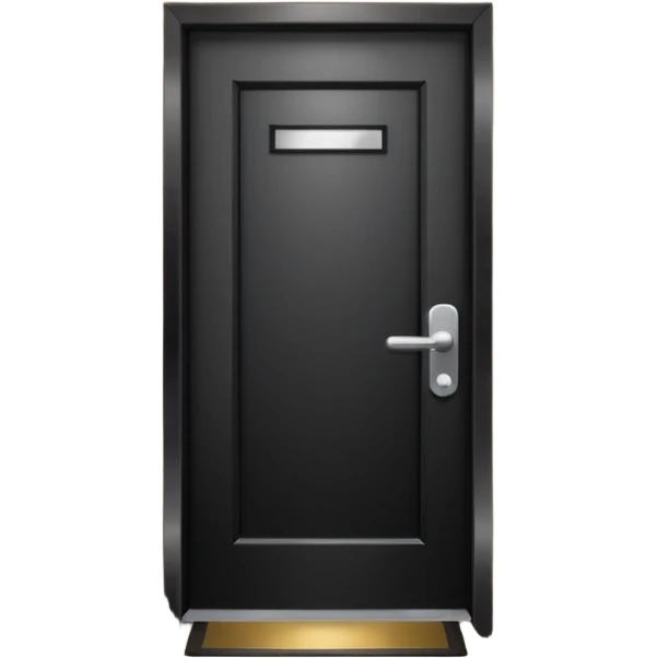 hotel room door modern hallway with spotlight up emoji