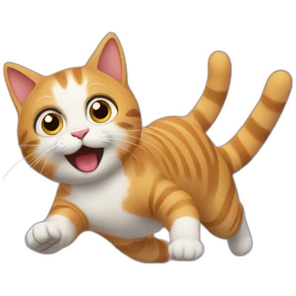 Cat jumping space emoji