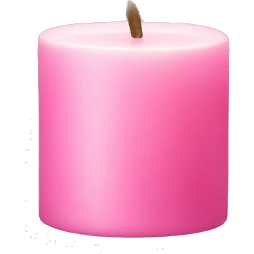 Candle with pink Dior logo on  emoji