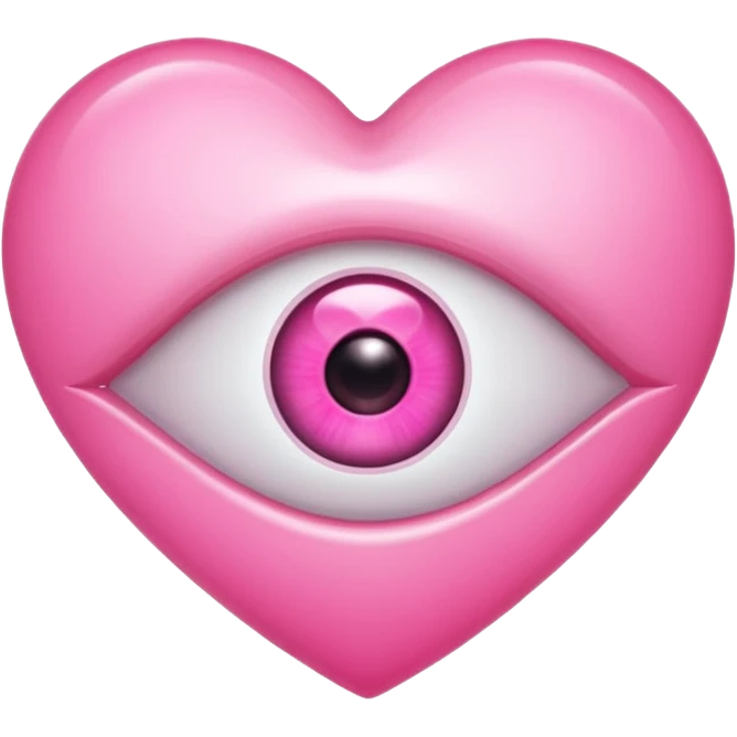 pink heart eye emoji