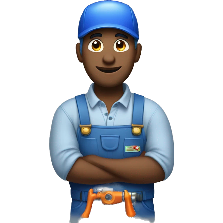 Plumber in a blue cap emoji