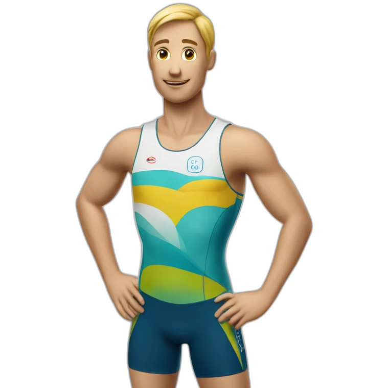 Zwemmende triatleet emoji